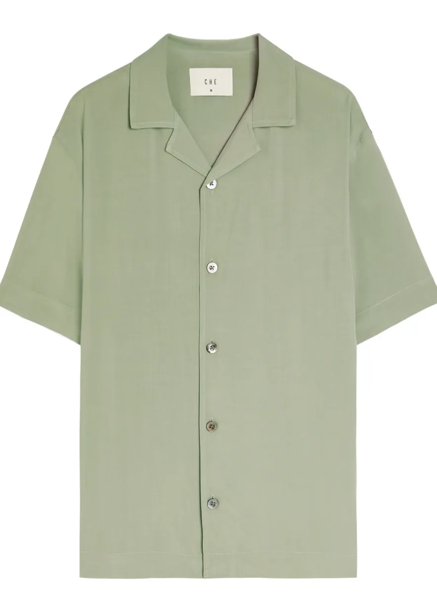Valbonne stripe-trimmed shirt
