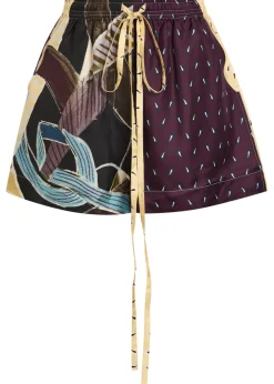 Valentino printed silk shorts