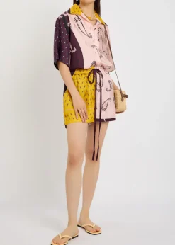 Valentino printed silk shorts