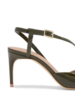 Valeria 70 patent slingback pumps