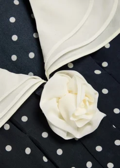 Valetta polka dot silk-chiffon mini dress