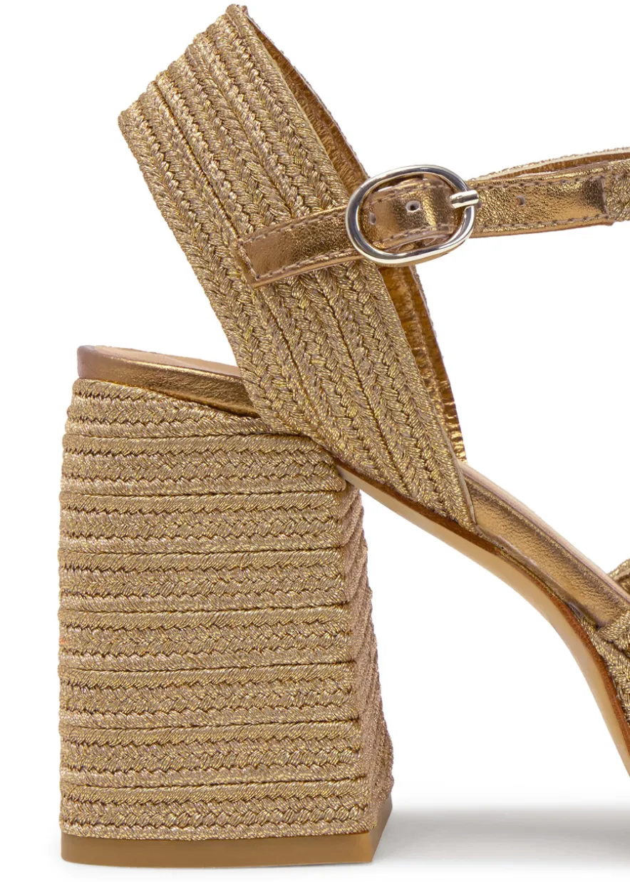 Valle metallic platform sandals