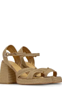 Valle metallic platform sandals