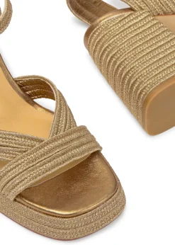 Valle metallic platform sandals