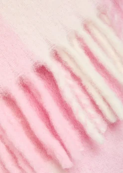 Vally checked wool-blend scarf