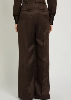 Vargas belted silk trousers