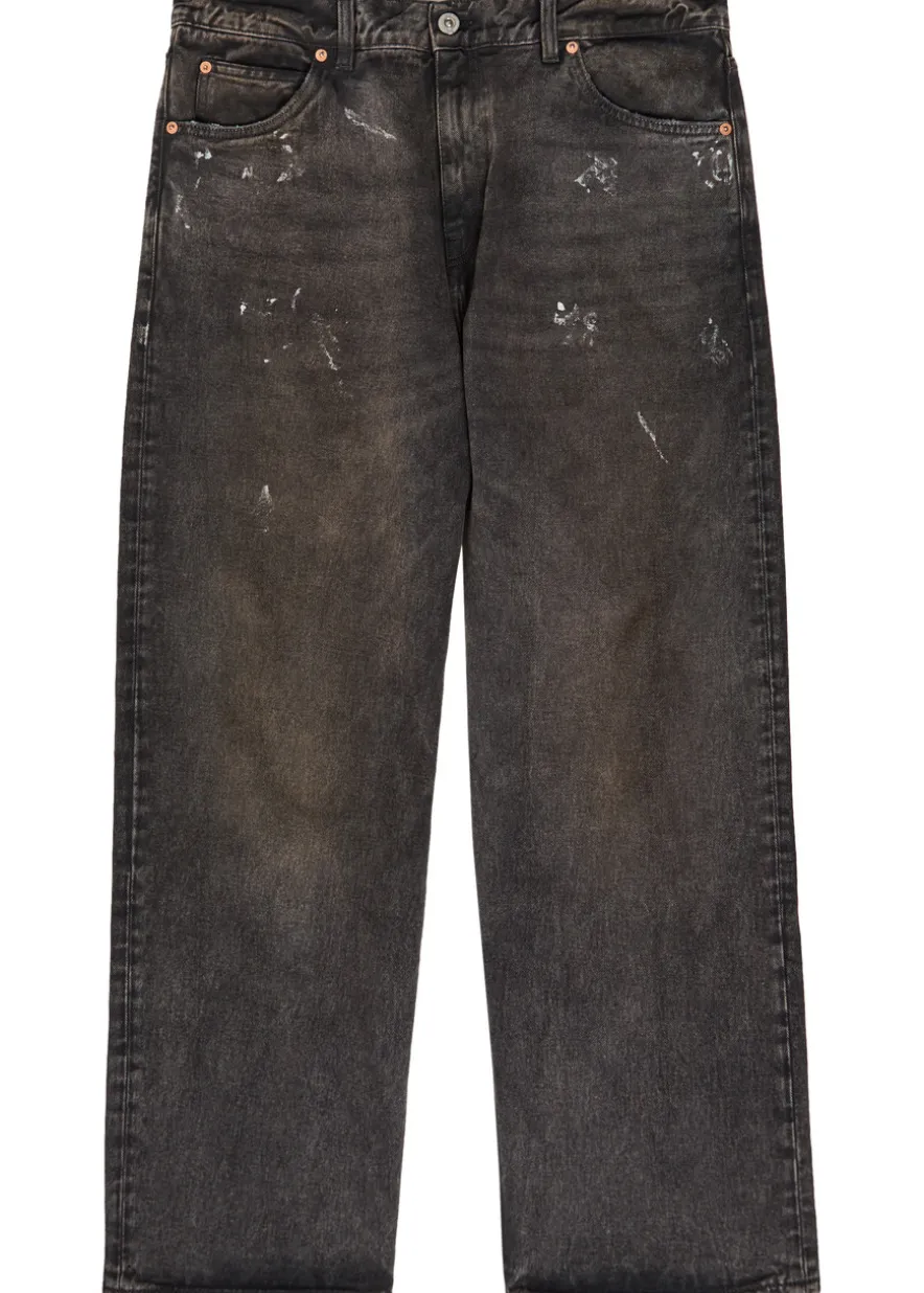 Vast Cut paint-splatter straight-leg jeans