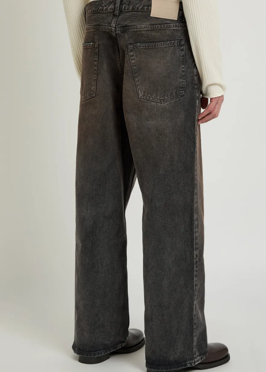 Vast Cut paint-splatter straight-leg jeans