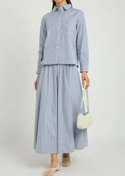 Vella striped cotton-poplin shirt