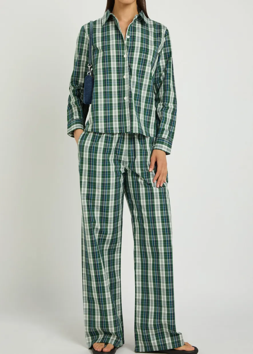 Vella striped cotton-poplin shirt
