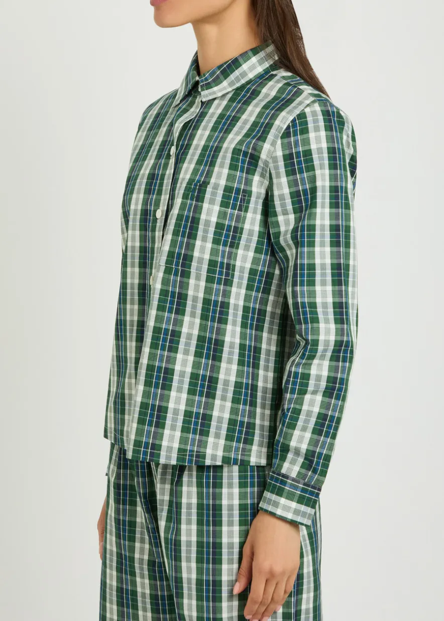 Vella striped cotton-poplin shirt