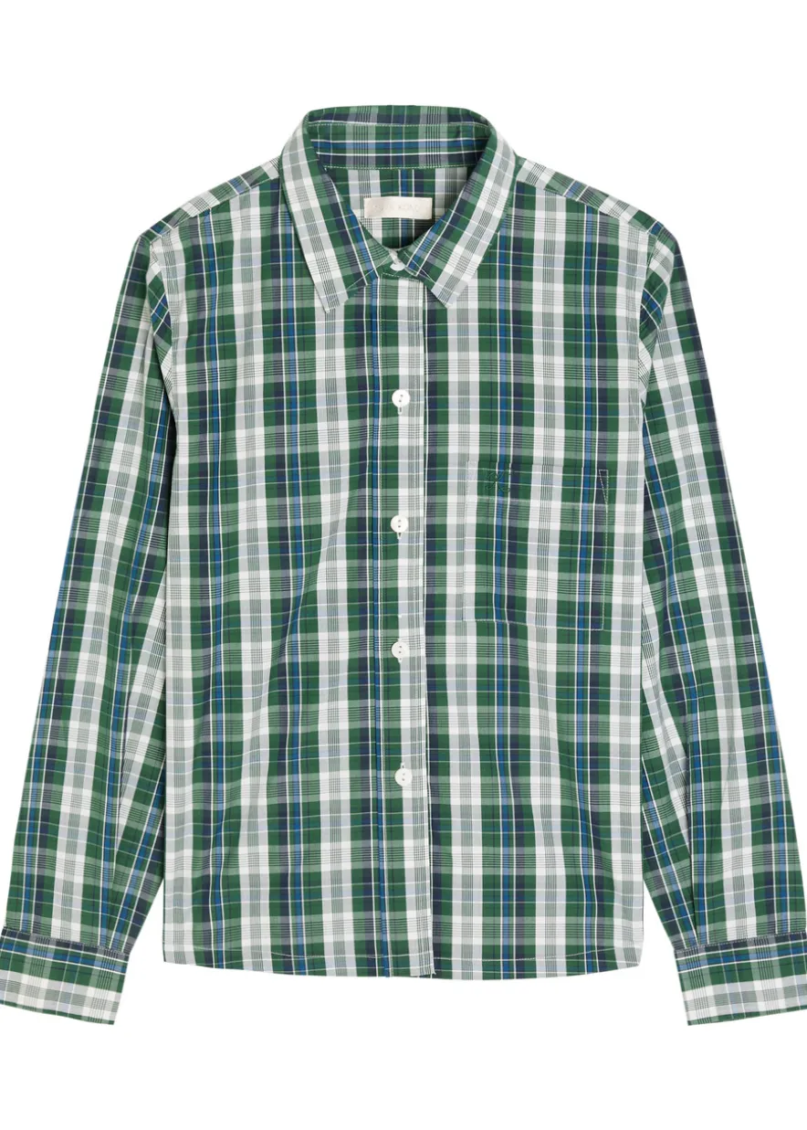 Vella striped cotton-poplin shirt