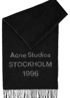Venus 1996 logo-intarsia wool scarf