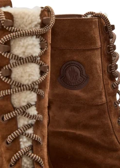 Vera High shearling-trimmed suede mid-calf boots