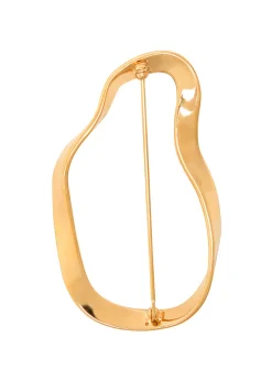 Vera 18kt gold vermeil brooch