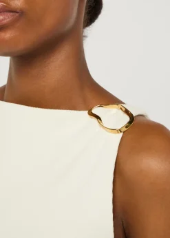Vera 18kt gold vermeil brooch