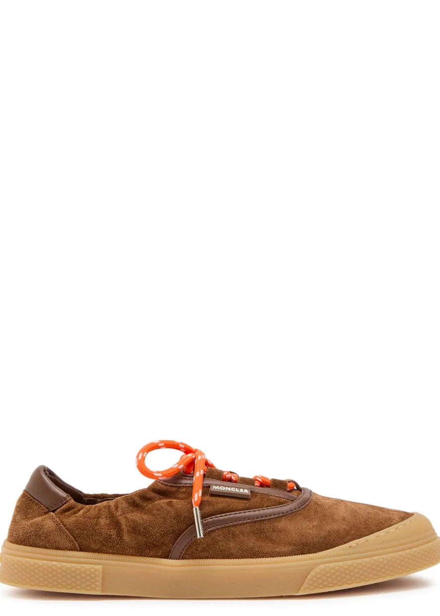 Vera Leisure leather-trim suede sneakers