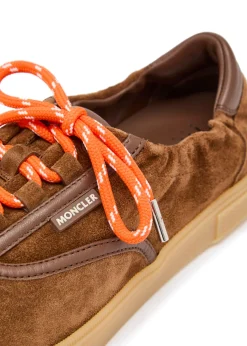 Vera Leisure leather-trim suede sneakers