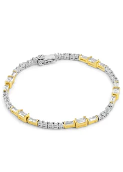 Verity tone-toned 18ct yellow gold vermeil bracelet