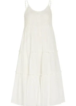 Veruschka embroidered cotton midi dress