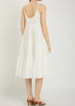 Veruschka embroidered cotton midi dress