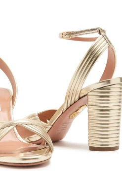 Very Sundance 85 metallic leather sandals