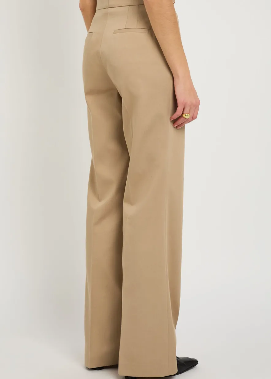 Vesta straight-leg cotton trousers