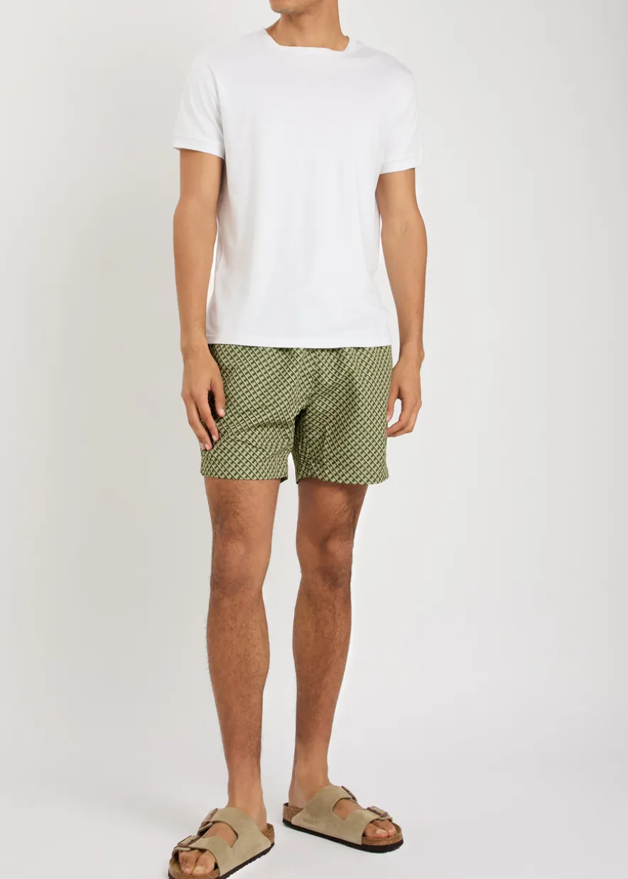 Vibe printed shell swim shorts