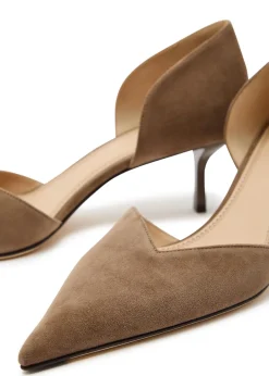 Victoria Angle D'Orsay 55 suede pumps