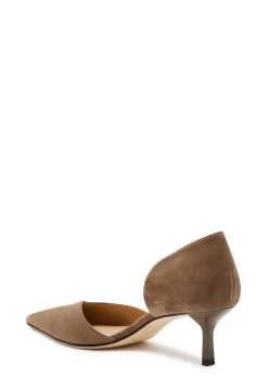 Victoria Angle D'Orsay 55 suede pumps