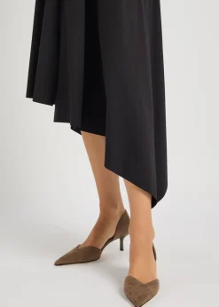Victoria Angle D'Orsay 55 suede pumps