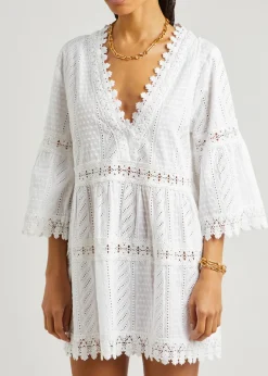 Victoria broderie-anglaise cotton kaftan