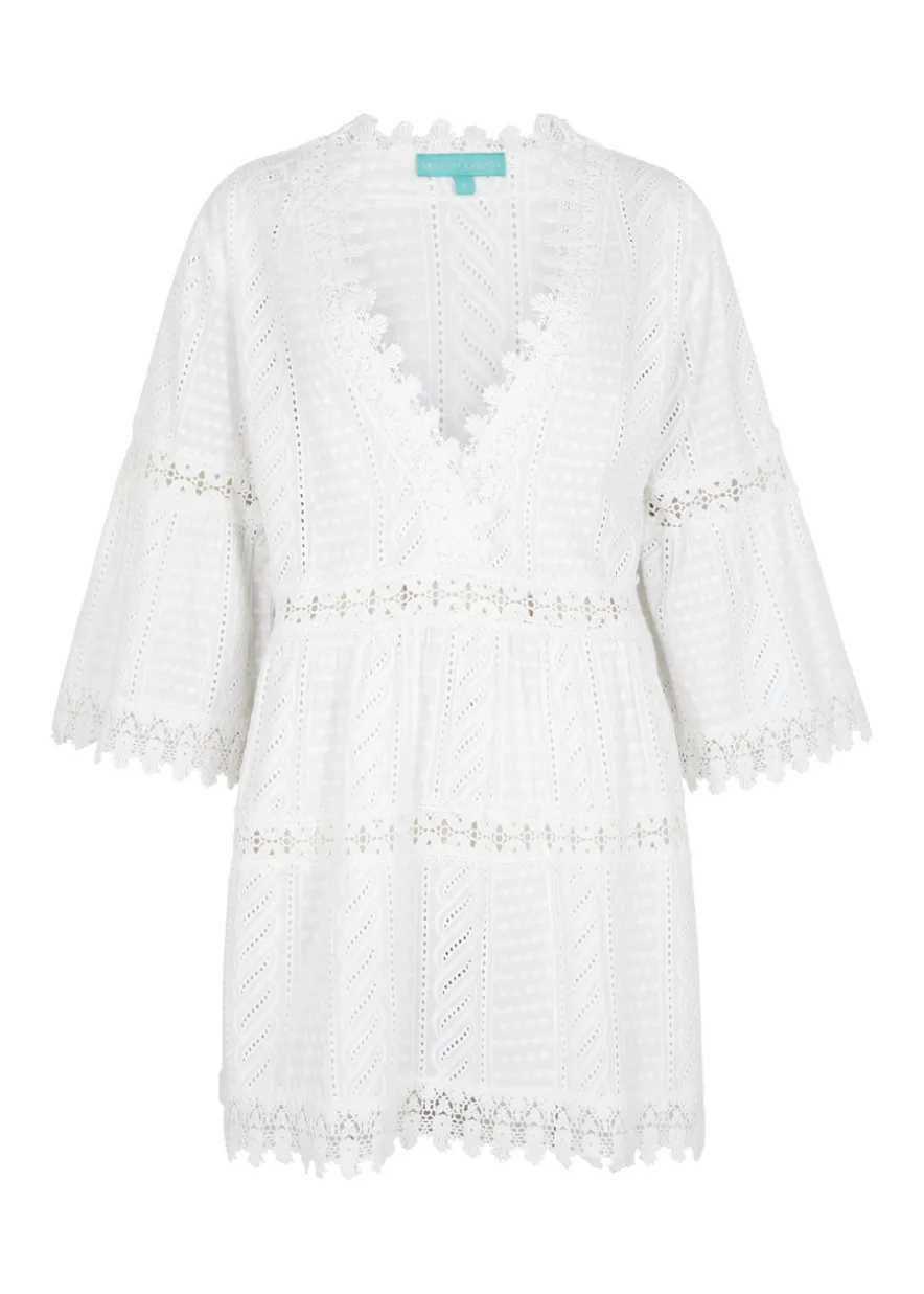 Victoria broderie-anglaise cotton kaftan