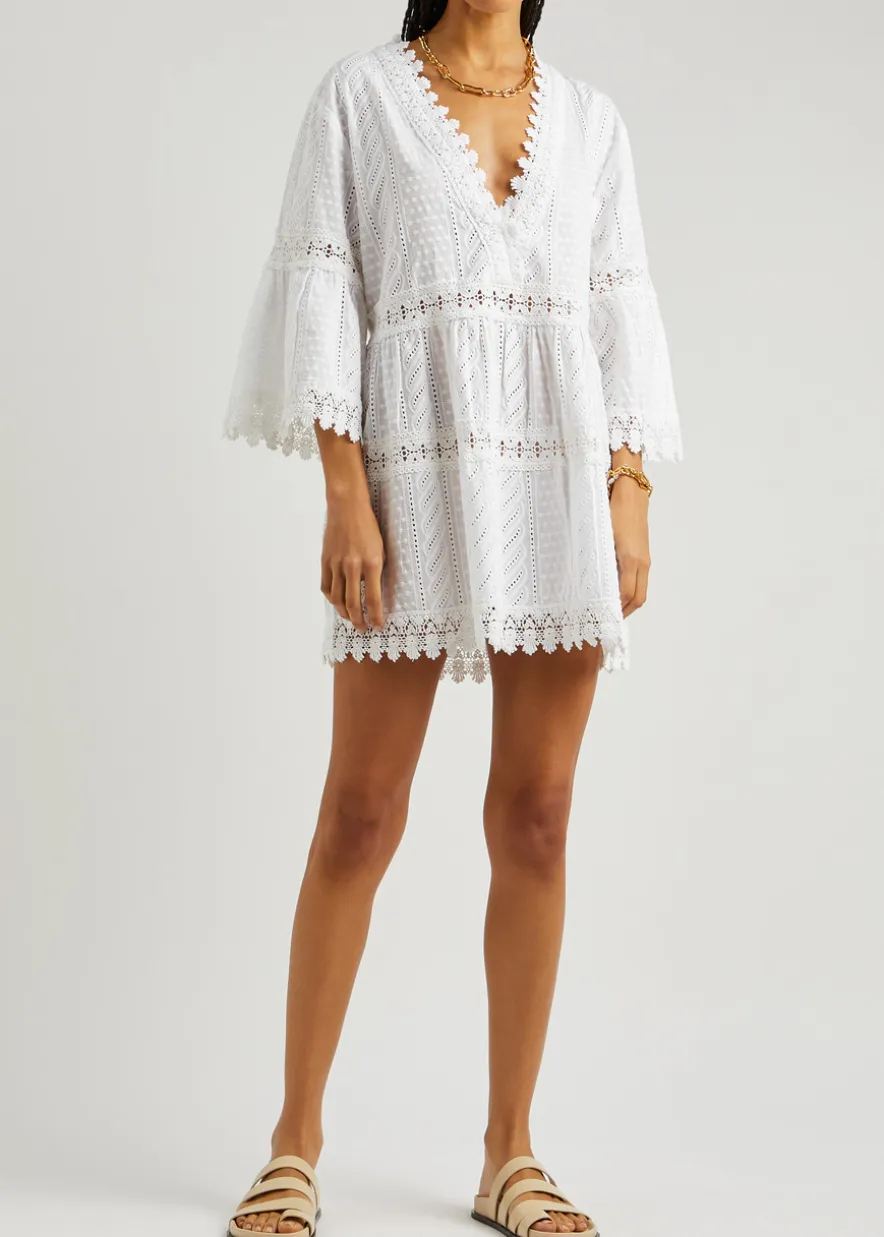 Victoria broderie-anglaise cotton kaftan
