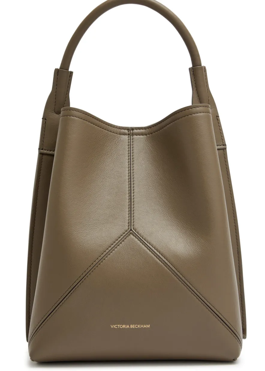 Victoria leather bucket bag