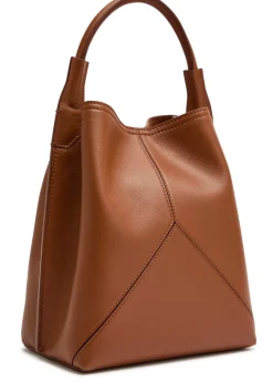 Victoria leather bucket bag