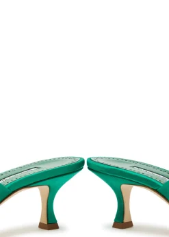 Vieramul 50 cross-over satin mules