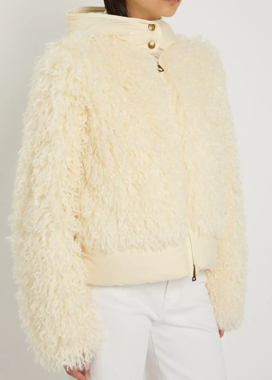Vigiers padded faux fur jacket