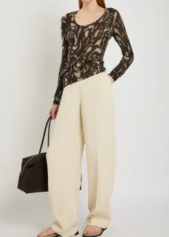 Villa patterned cashmere top