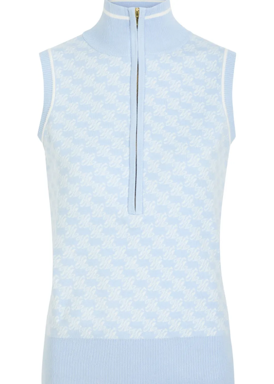 Vincent logo-monogrammed stretch-knit top