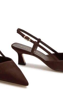 Vinnie 50 suede slingback pumps