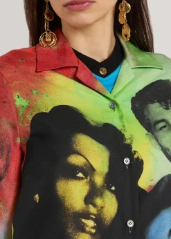 Vintage cropped stretch-cotton T-shirt