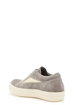 Vintage panelled brushed suede sneakers