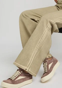 Vintage panelled brushed suede sneakers