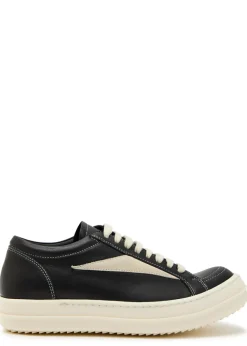 Vintage panelled brushed suede sneakers