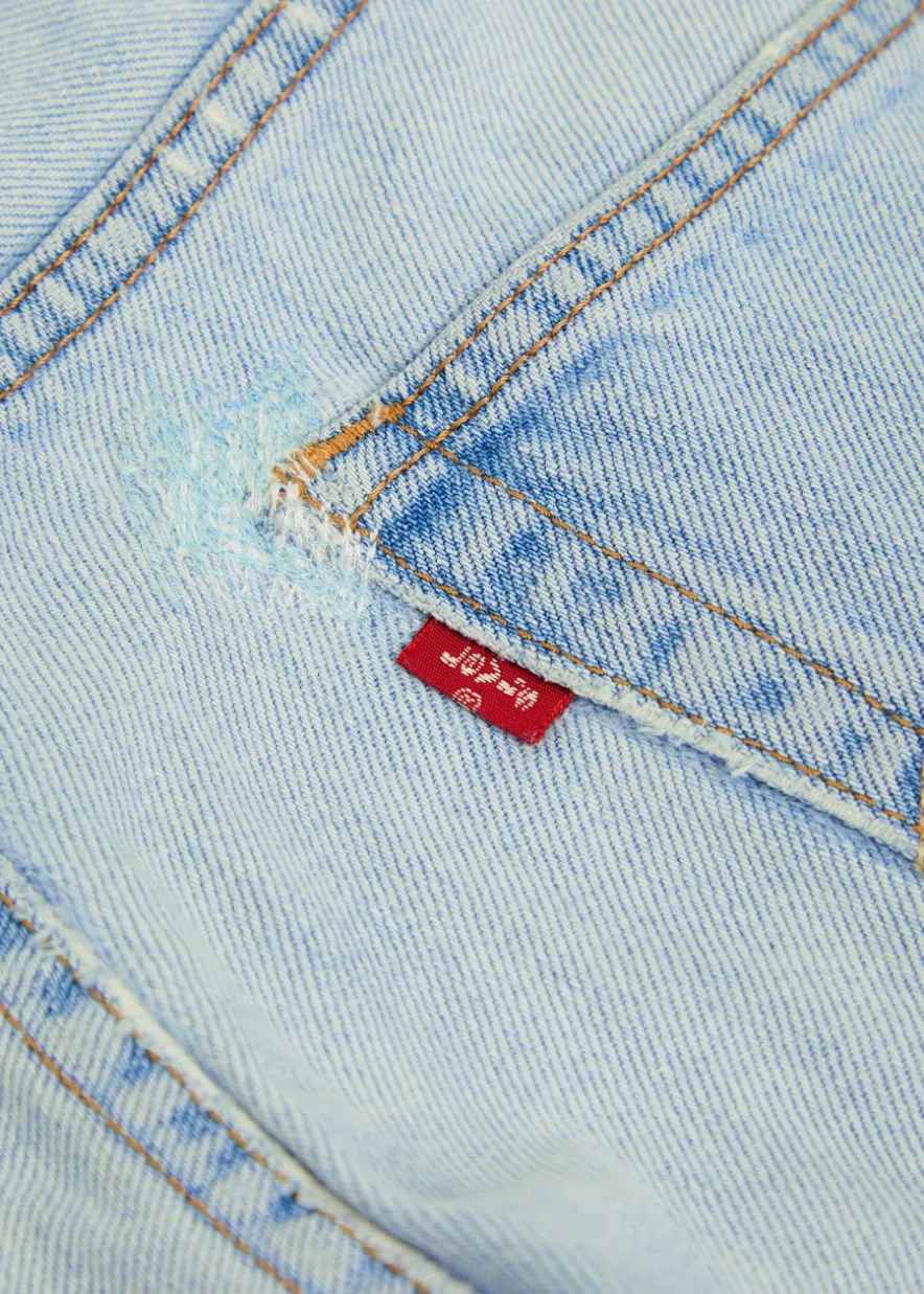 Vintage Reworked Culotte panelled wide-leg jeans