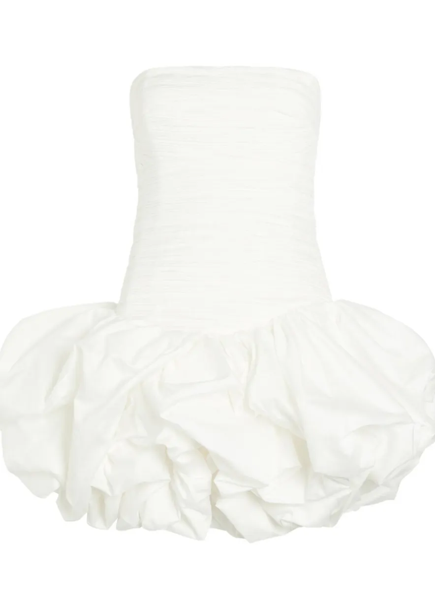 Violette Bubble gathered cotton mini dress