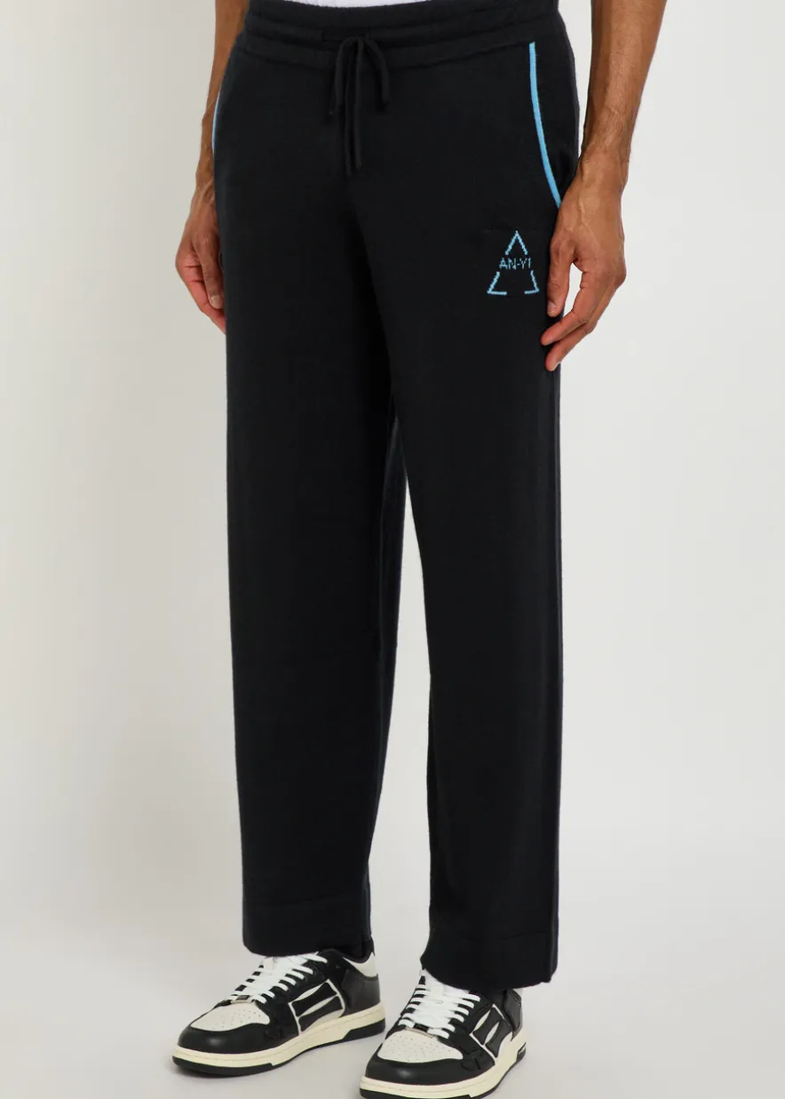 Vita logo-intarsia cashmere sweatpants