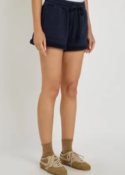 Viveene turn-up cotton shorts