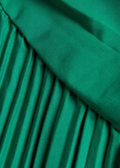 Vivianne pleated woven midi dress